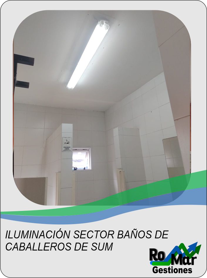 Iluminación Baños de Caballeros