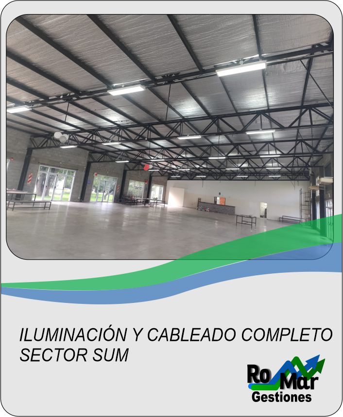 Iluminación y Cableado Completo - Sector SUM